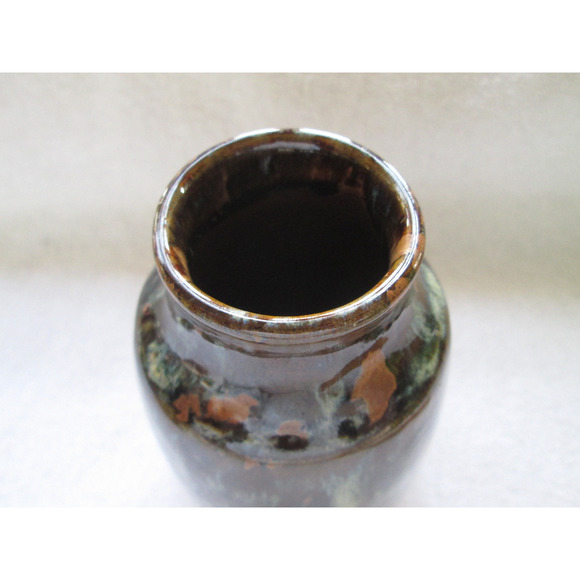 Pottery Craft USA, drip high glaze art pottery, 5 1/2" vase, very nice - Picture 2 of 9